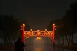 三月末的鲸歌番剧封面，海面上的鲸尾与浮标
