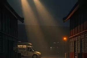 灯影渡国漫封面，夜渡小船上的一盏河灯